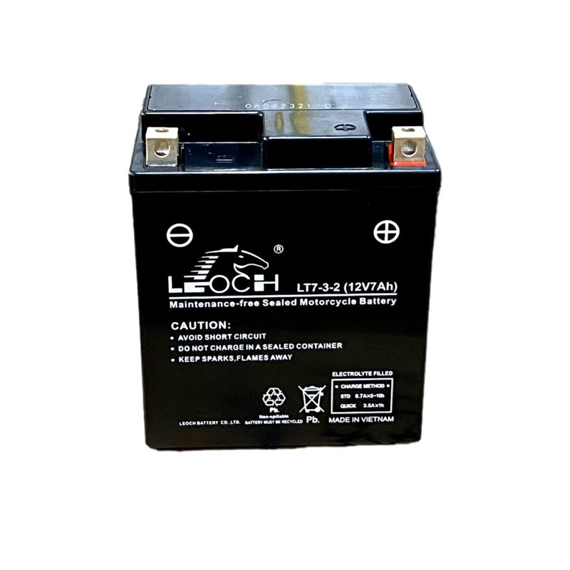 باتری موتورسیکلت لئوچ مدل 12v7ah