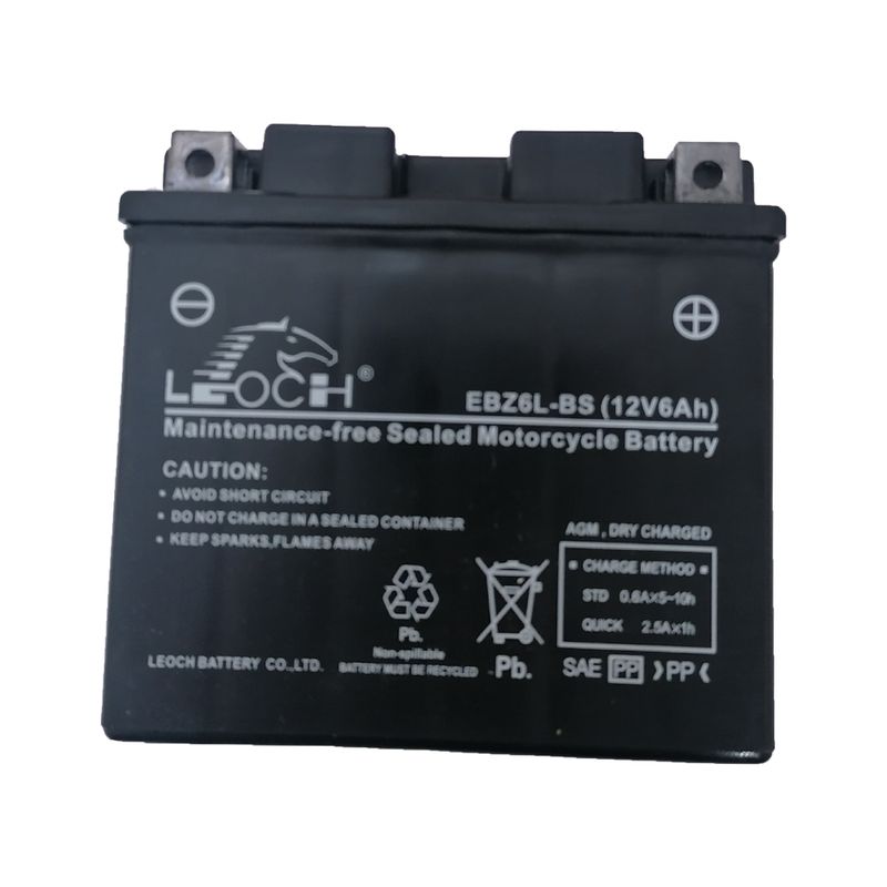 باتری موتورسیکلت لووچ مدل ebz6l bs 12v 6a