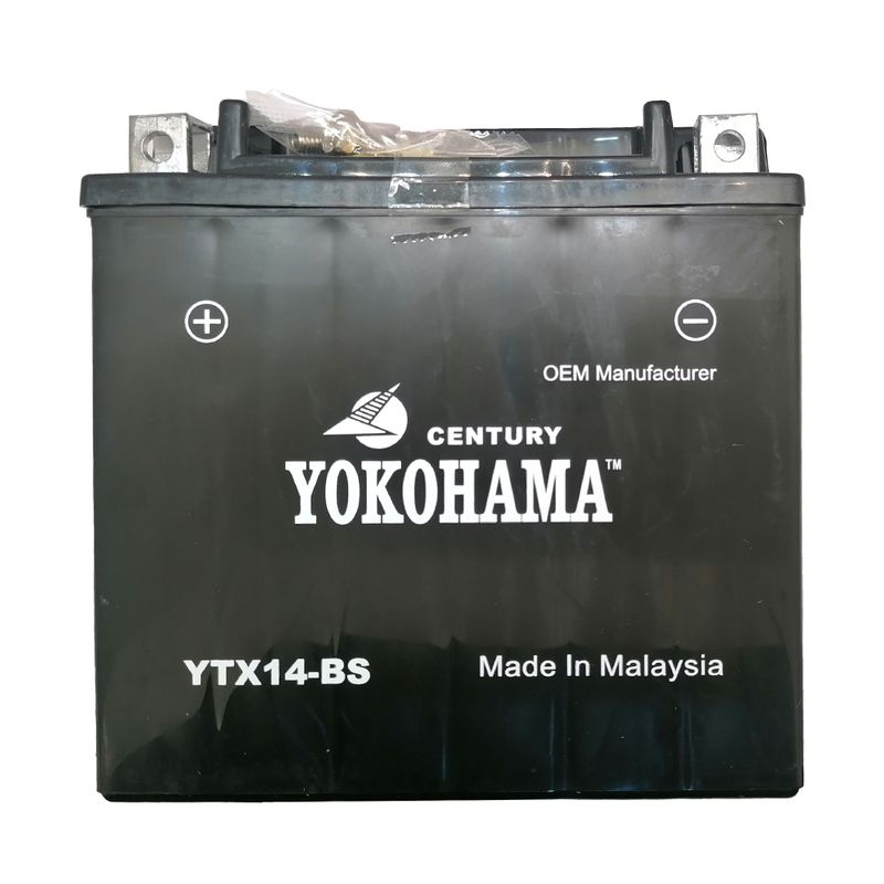 باتری موتورسیکلت یوکوهاما مدل 12v 14a