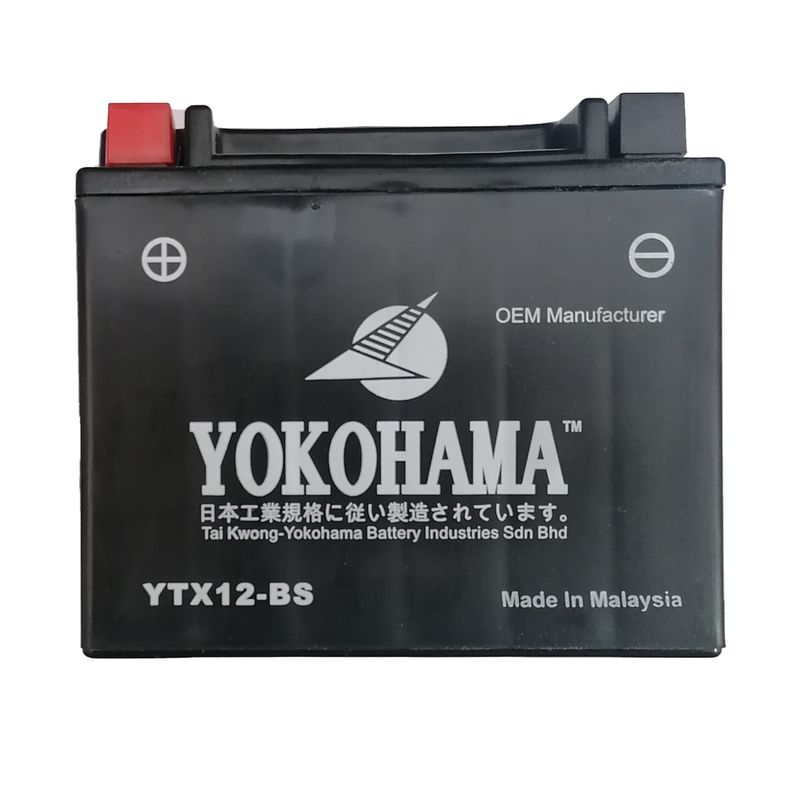 باتری موتورسیکلت یوکوهاما مدل ytx12 bs