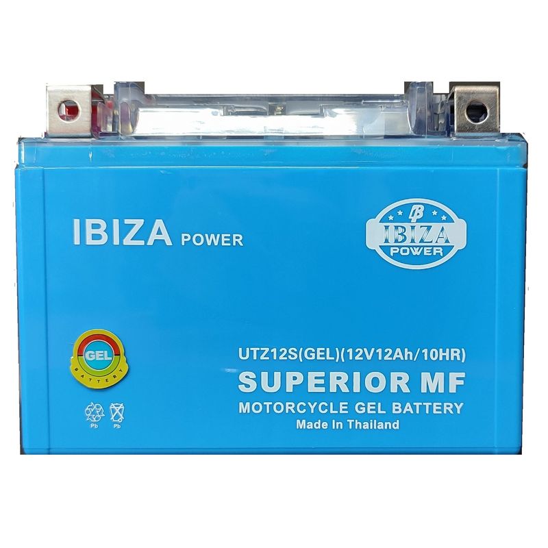 باتری موتورسیکلت12ولت 12 آمپر ایبیزا مدل utz12s (gel)