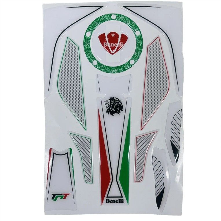 برچسب باک و بدنه موتور سیکلت وارون مدل ژله ای کد w 67 wh مناسب برای بنلی 180