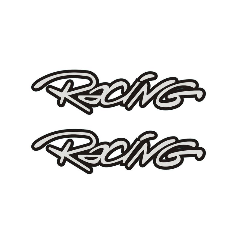 برچسب بدنه موتورسیکلت لیزارد مدل اسپرت طرح racing کد lzd 1018 بسته 2 عددی