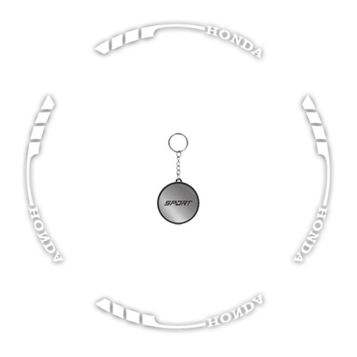 برچسب دور رینگ موتورسیکلت مهدیار کد dr0010 w همراه با جاکلیدی بسته 17 عددی