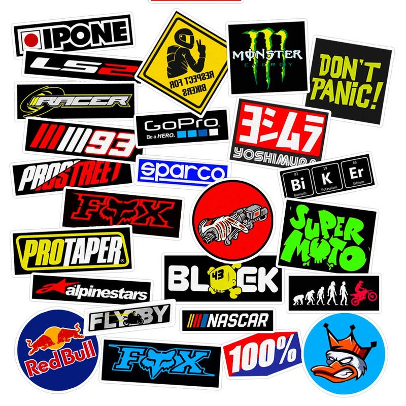 برچسب موتور سیکلت ماسا دیزاین کد mo005 مجموعه 25 عددی