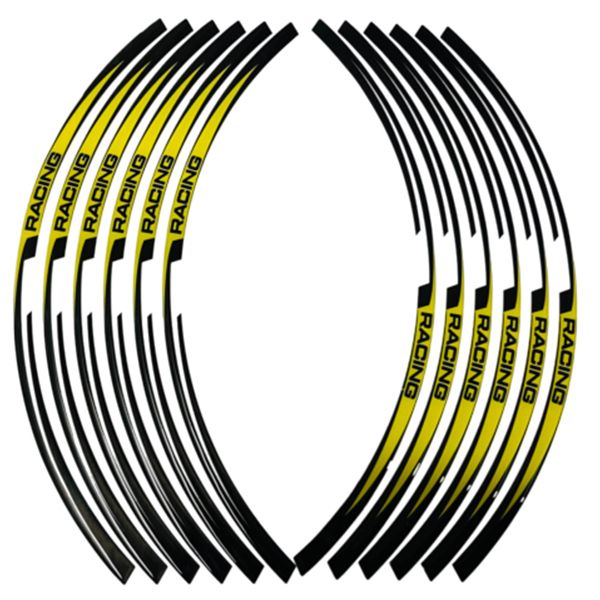 برچسب موتور سیکلت وارون مدل w 59 racing ylw بسته 12 عددی