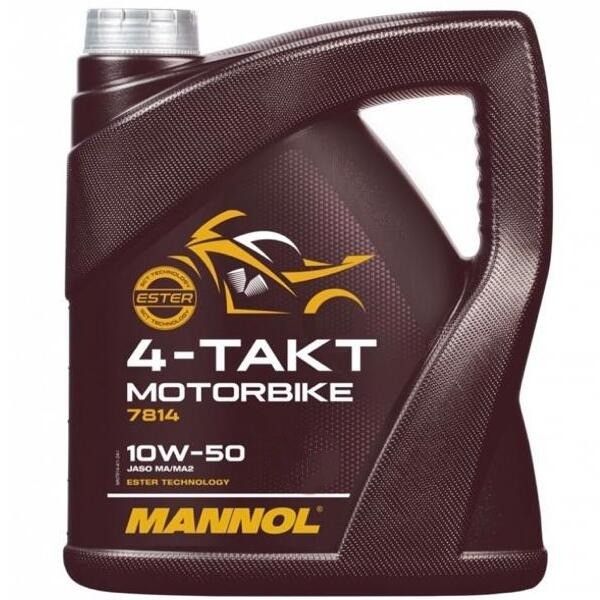 روغن موتور سیکلت تمام سنتتیک مانول مدل sp 10w 50 حجم 4 لیتر