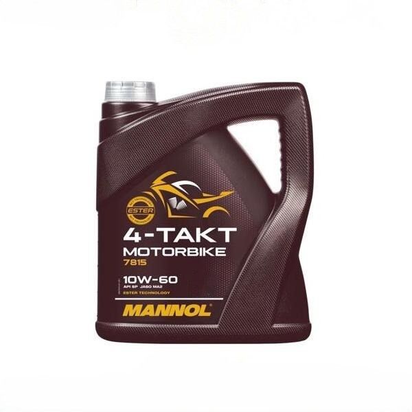 روغن موتور سیکلت تمام سنتتیک مانول مدل sp 10w 60 حجم 4 لیتر