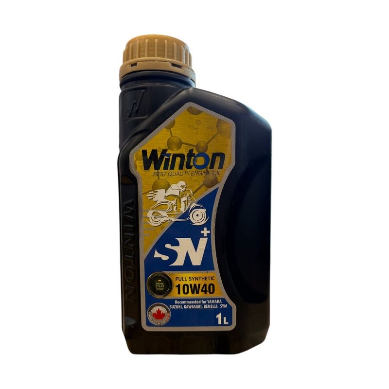 روغن موتور سیکلت تمام سنتتیک وینتون مدل sn 10w 40 حجم 1 لیتر