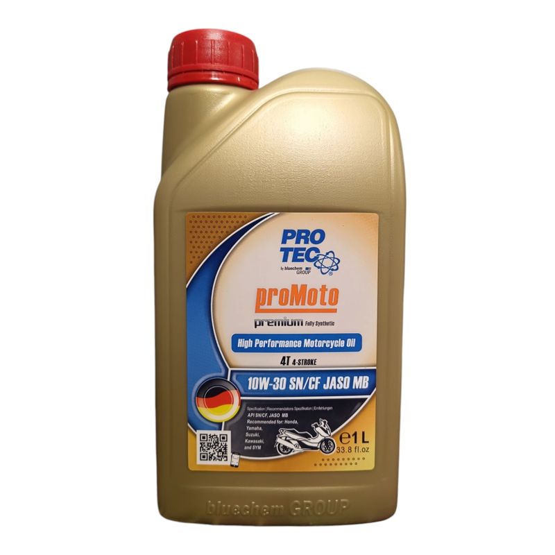 روغن موتور سیکلت تمام سنتتیک پروتک مدل sn 10w 30 حجم 1 لیتر