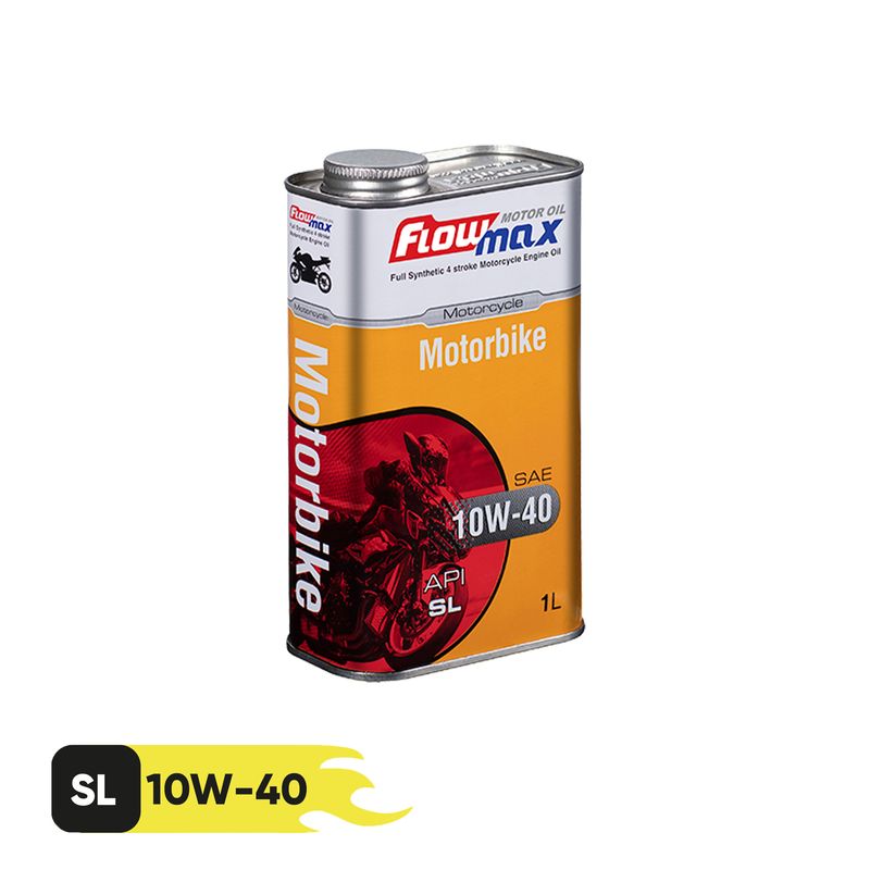 روغن موتور سیکلت فلومكس مدل motorbike sae 10w40 حجم 1 لیتر
