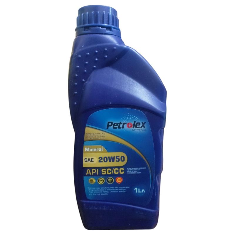 روغن موتور سیکلت معدنی پترولکس مدل sj 20w 50 حجم 1 لیتر