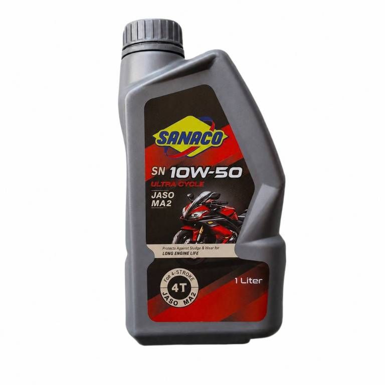 روغن موتور سیکلت نیمه سنتتیک ساناکو مدل sn 10w 50 حجم 1 لیتر
