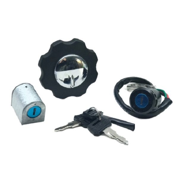 سوییچ و قفل و درب باک راپیدو مدل r 125 مجموعه 4 عددی