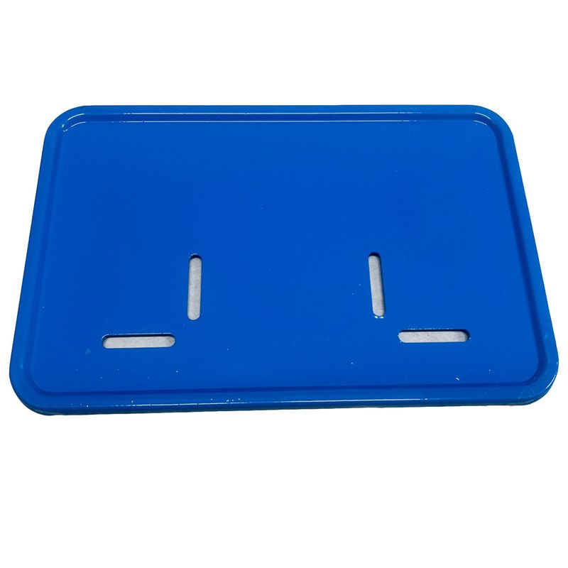قاب پلاک موتور سیکلت وارون مدل فلزی کد w 118 blu
