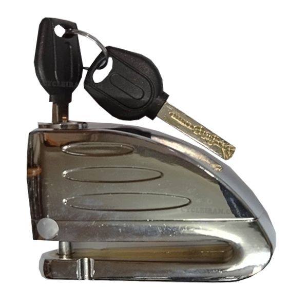 قفل دیسکی موتور سیکلت ردلاین مدل آژیردار کد alm_6mm