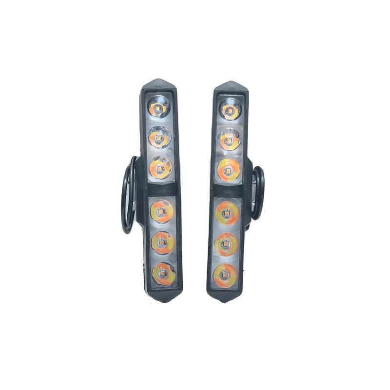 پرژکتور موتور سیکلت مدل led 6 لنزه مجموعه 2 عددی