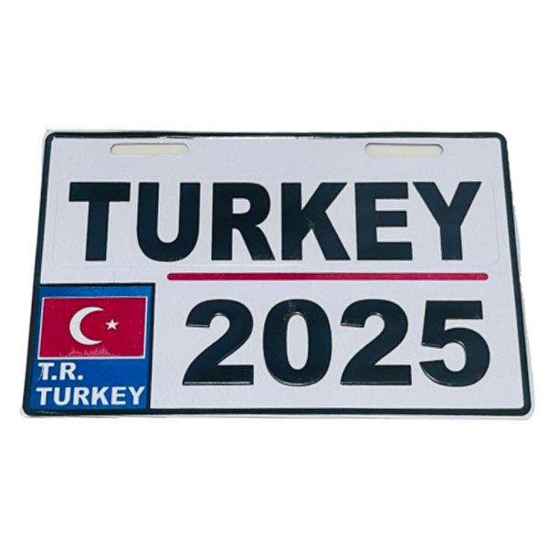 پلاک تزیینی موتور سیکلت وارون مدل w 41 turkey wh