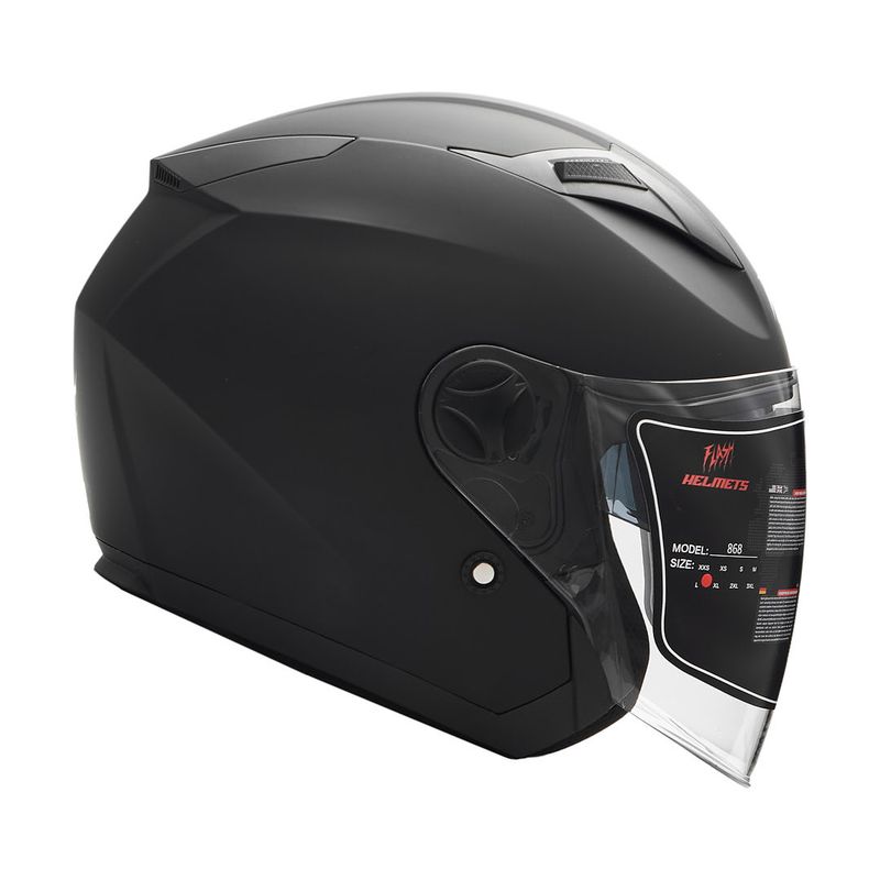 کلاه کاسکت بدون فک فلش مدل 868 matt black