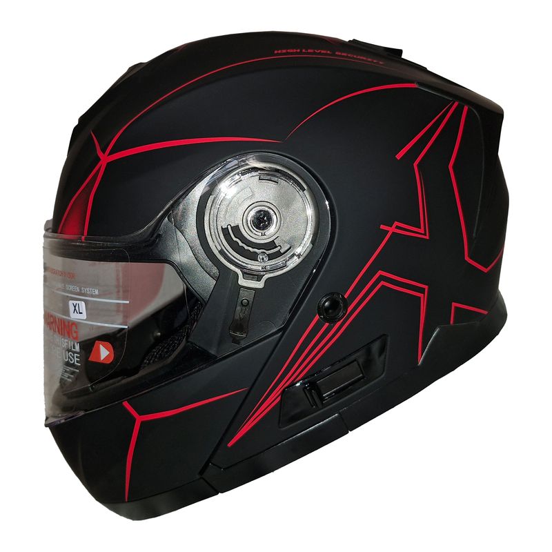 کلاه کاسکت ردلاین مدل redline_937_matt_black_red x