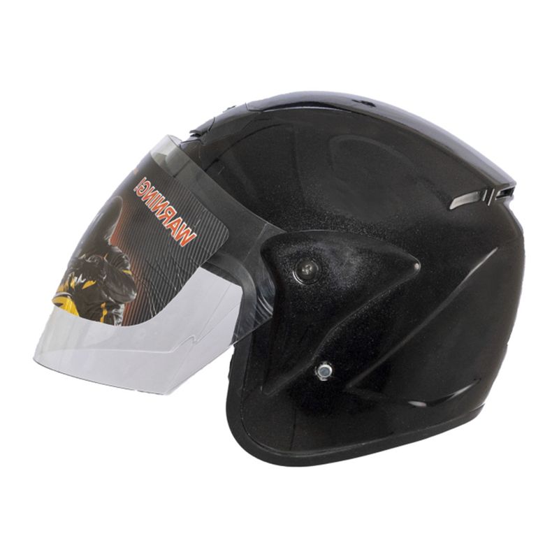 کلاه کاسکت سابرینا مدل half face کد black861