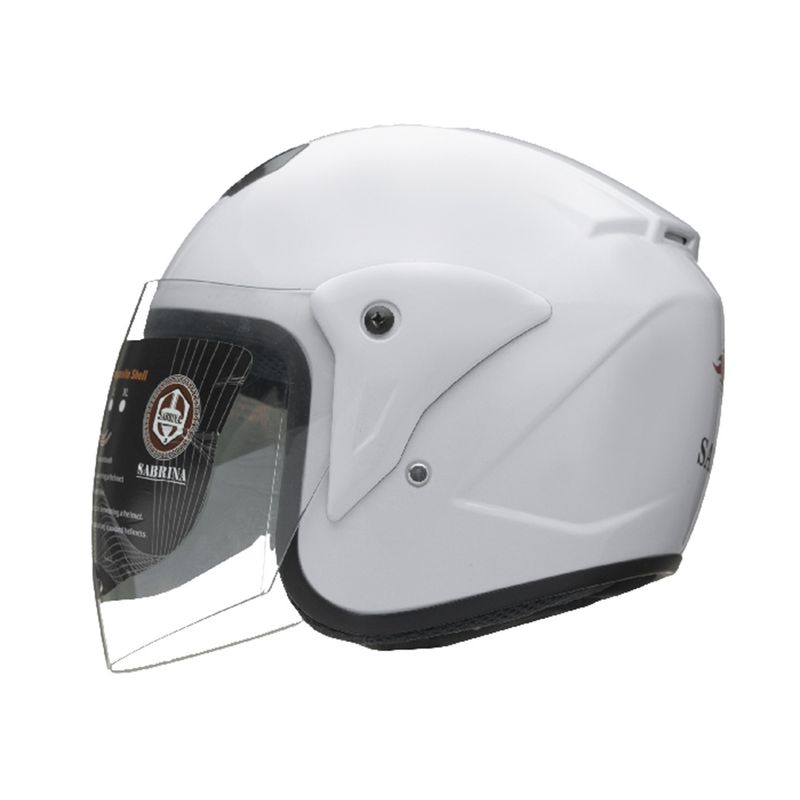 کلاه کاسکت سابرینا مدل half face کد white861