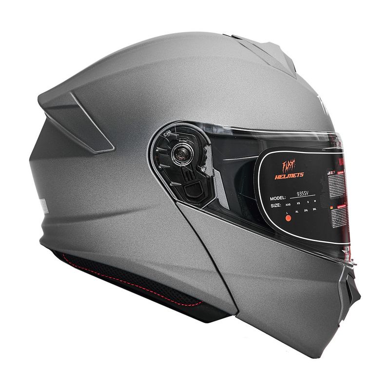 کلاه کاسکت فک متحرک فلش مدل 935ssv titanium gray