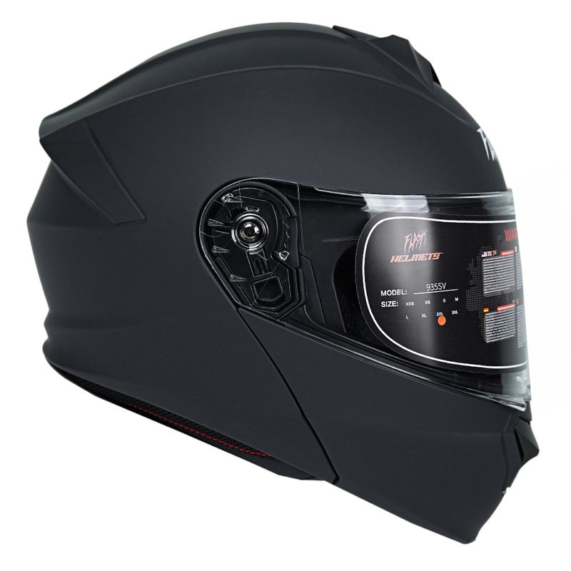 کلاه کاسکت فک متحرک فلش مدل 935sv black_matt