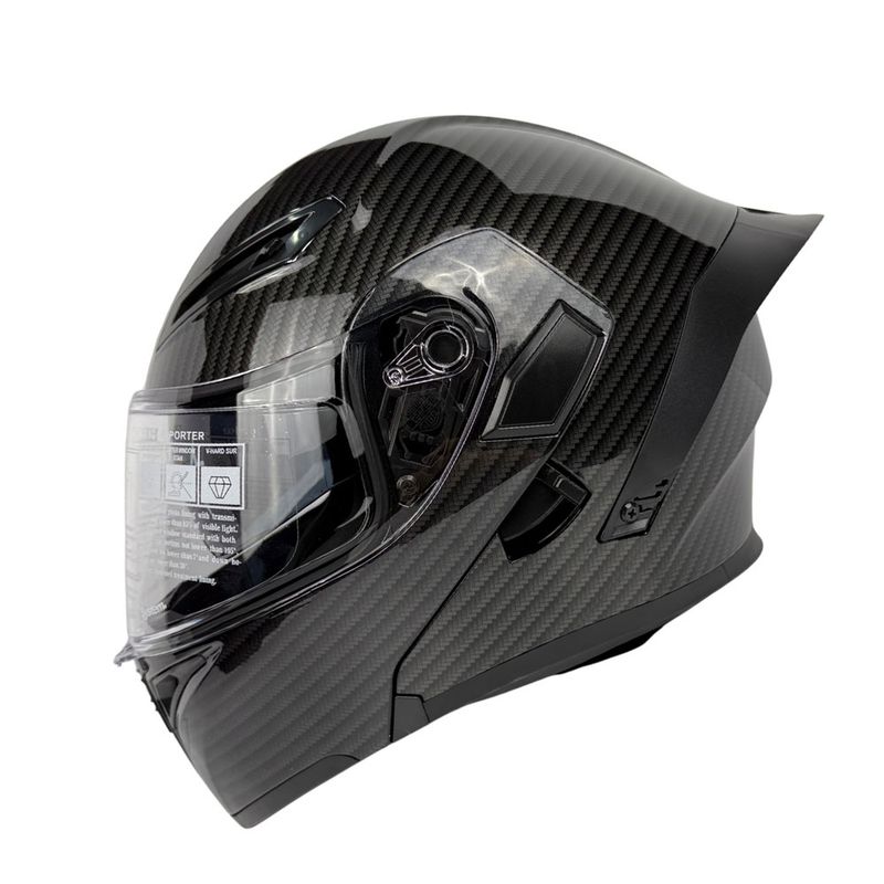 کلاه کاسکت فک متحرک کایک مدل 772 طرح carbon