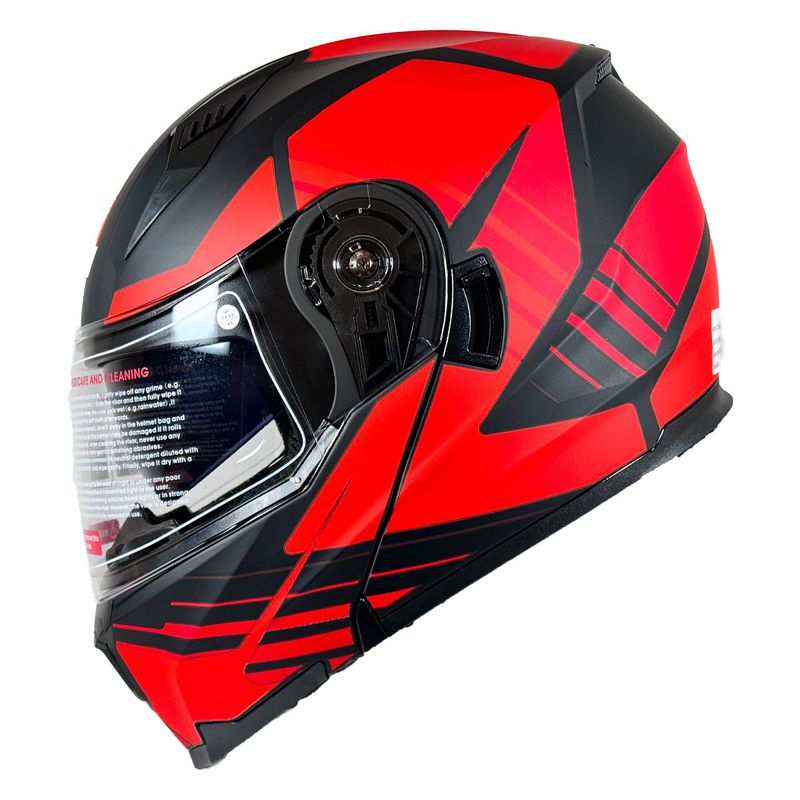 کلاه کاسکت مدل da1 black red105